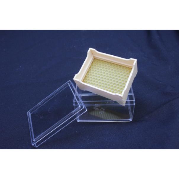 favetto mini plastica con foglio cereo pronto per miele in favo confezionato in trasparente