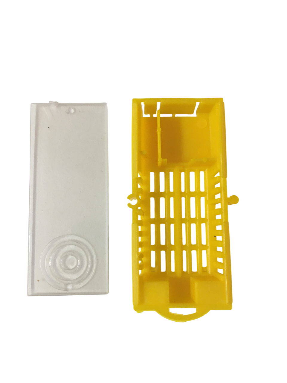 Struttura interna gabbietta in plastica doppia uscita per regina apistica