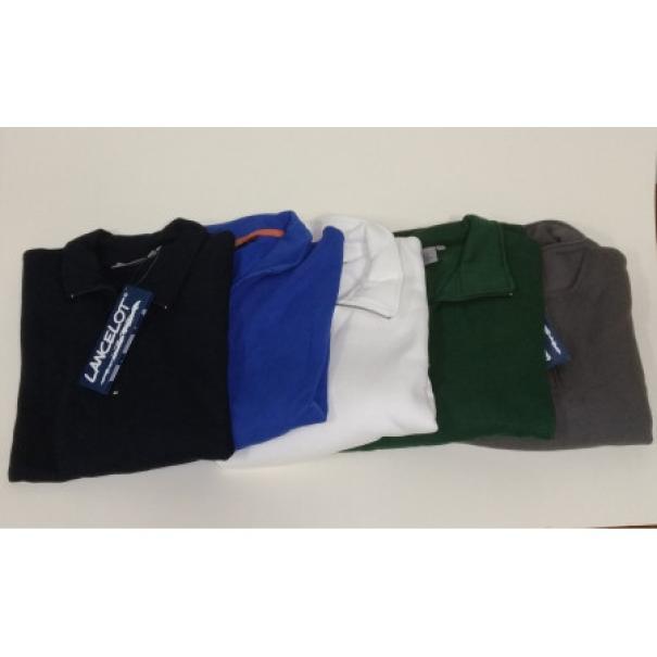  felpa/maglia da sudore con mezza zip blu - foto 1