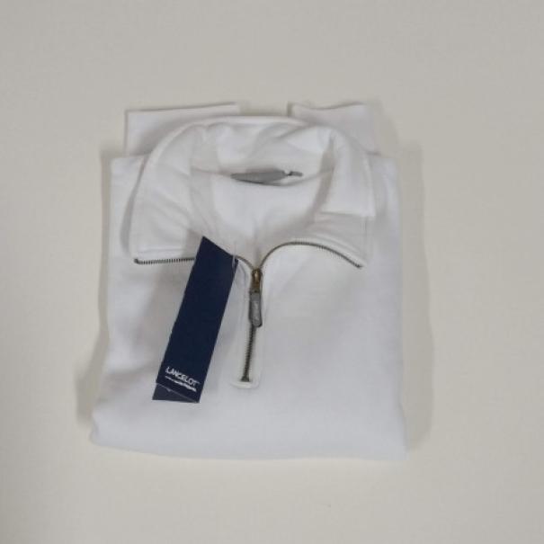  felpa/maglia da sudore con mezza zip blu - foto 3