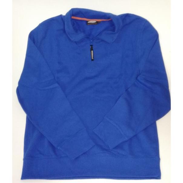  felpa/maglia da sudore con mezza zip grigio - foto 2