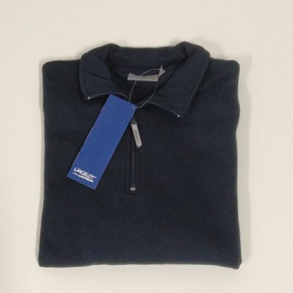  felpa/maglia da sudore con mezza zip grigio - foto 4