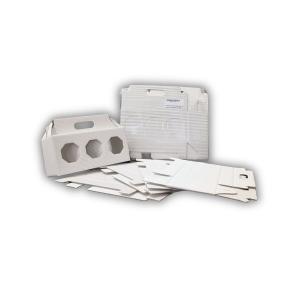 Scatoletta bianca per 3 vasetti di miele da 250 g (10 pezzi)