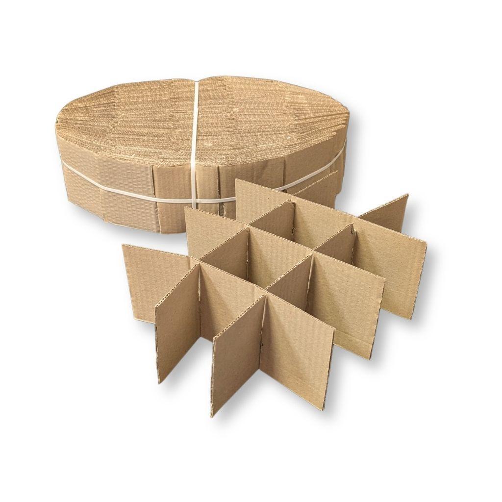 Confezione divisori alveari in cartone doppia onda per scatole vasetti