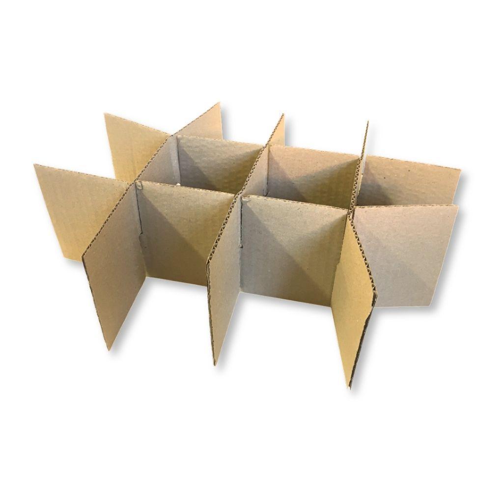 Divisorio in cartone alveare modulare per protezione vasetti vetro